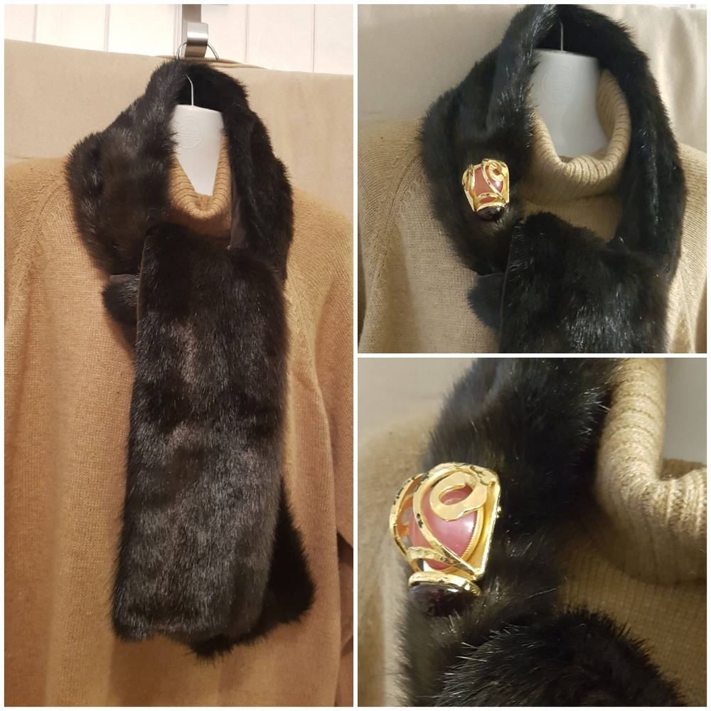 NEW Faux  Mink Scarf